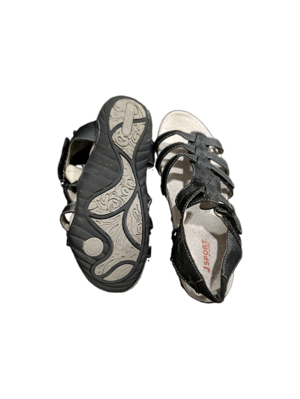 J-Sport By Jambu Women's Black  Size 8.5 Slingback Hiking / Water Sandals